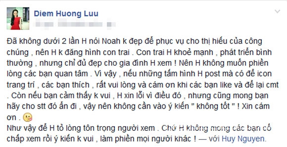 Diễm Hương,Diễm Hương giấu con,con trai Diễm Hương,Noah Nguyễn