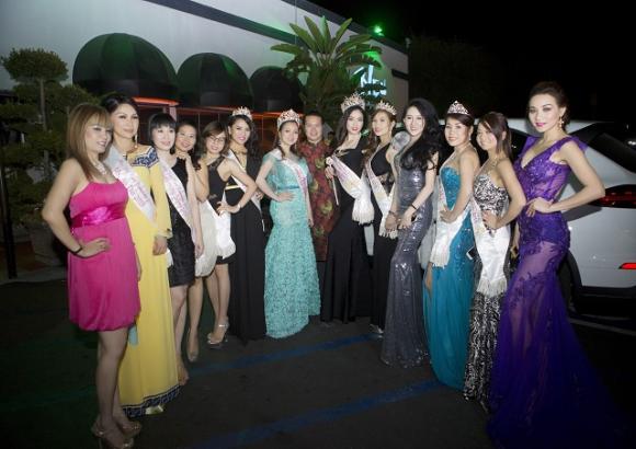 Minh Chánh Entertainment, minh chanh, Minh Chánh tổ chức tiệc sau cuộc thi, Bầu Minh Chánh và dàn tân Hoa hậu Phụ nữ người Việt thế giới 2015 mừng tiệc VIP