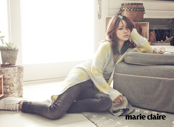 Lee Hyori,Lee Hyori nữ tính,Lee Hyori trên tạp chí Marie Claire,nữ hoàng gợi cảm