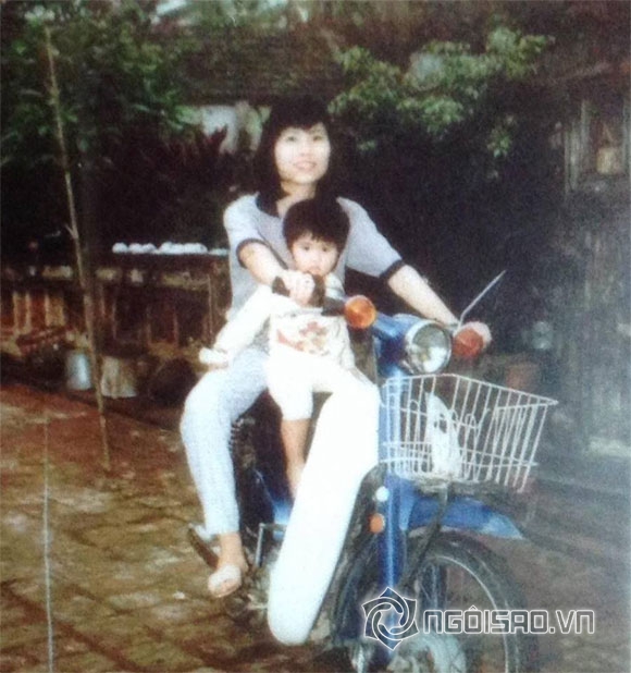 Ngọc Hân,Hoa hậu Ngọc Hân thời thơ ấu,Ngọc Hân khoe ảnh thơ ấu dễ thương