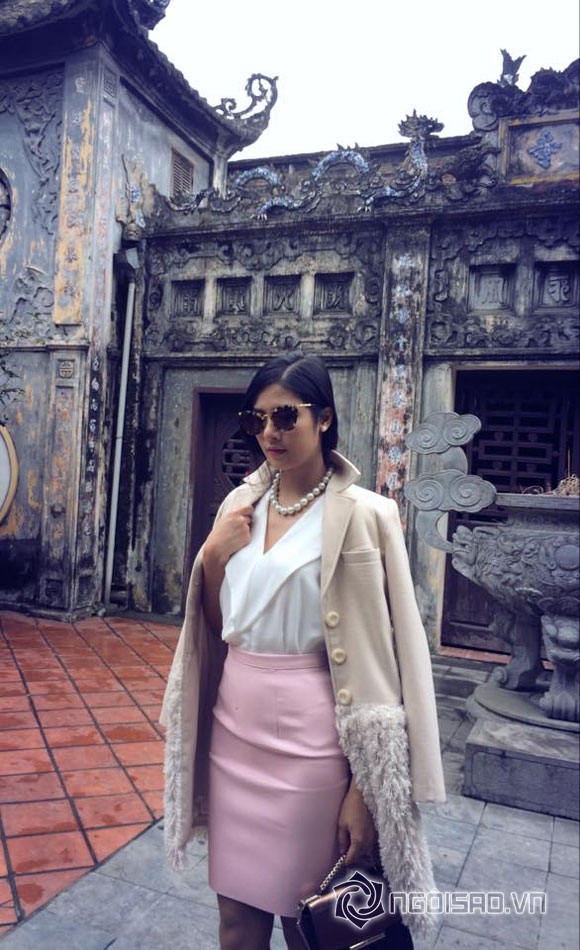 Ngọc Hân,Hoa hậu Ngọc Hân thời thơ ấu,Ngọc Hân khoe ảnh thơ ấu dễ thương
