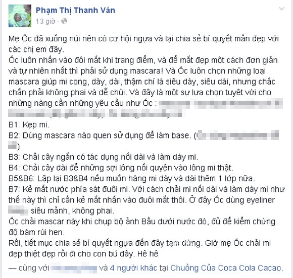 Ốc Thanh Vân,Ốc Thanh Vân kiệt sức vì chăm con,Ốc Thanh  Vân sinh con