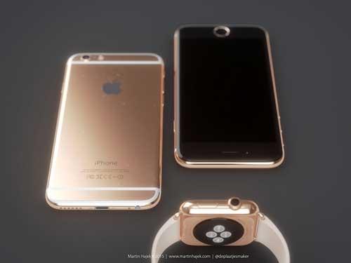 iPhone 6, iPhone vàng - hồng, Apple