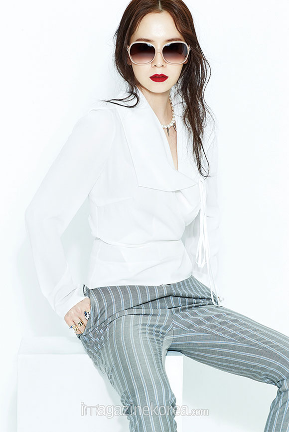 Song Ji Hyo,Song Ji Hyo sang trọng,Song Ji Hyo sành điệu,Song Ji Hyo trên tạp chí