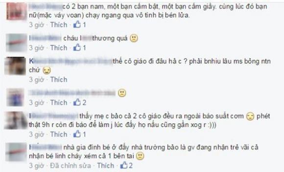 Bé gái bị bạn đốt bỏng nửa người, Bé gái bị bạn đốt ở trường mầm non, Bé 4 tuổi bị bạn đốt, Bé mầm non