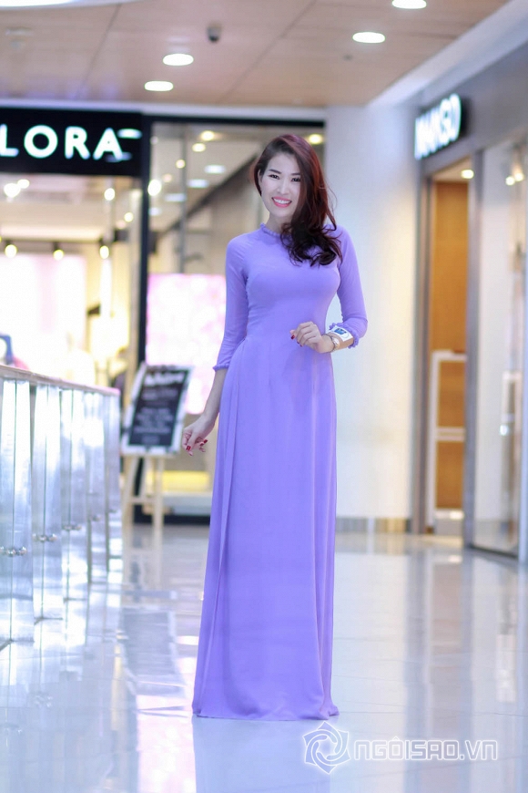 Hoa hậu Diễm Kyly, Hoa hậu Diễm Kyly đẹp trong tà áo dài, Diem kyly, cuu nguoi mau diem kyly, Ung thư không phải là chấm hết