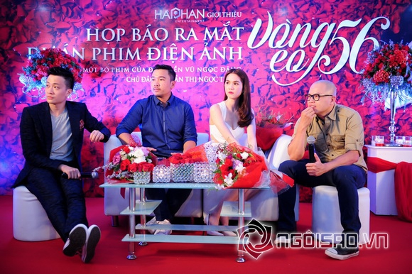 Ngoc trinh,nu hoang noi y ngoc trinh,ngoc trinh rang ro,hop bao cong bo vong eo 56