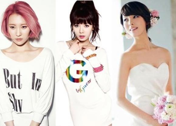 Jessica, Sunmi, HyunA, Kris, Luhan, Nhóm nhạc Hàn