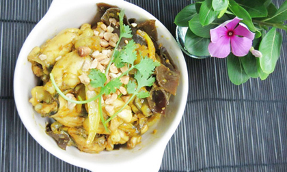 ếch xào cay, món ngon từ ếch, món ngon 