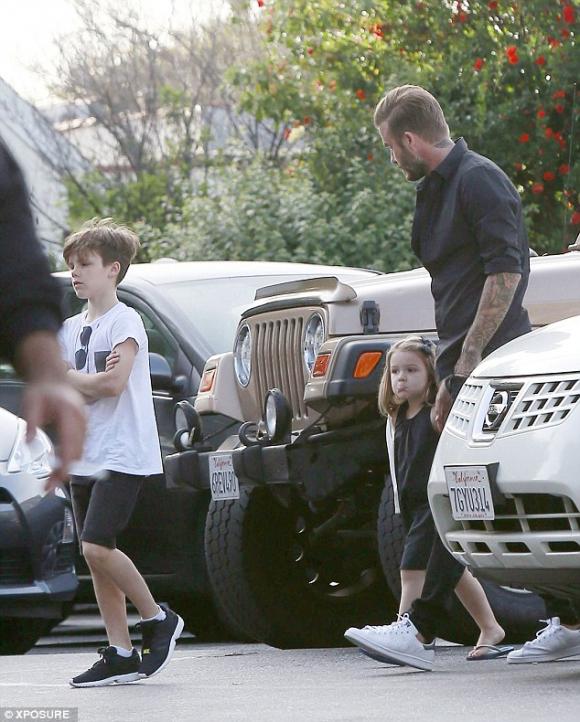 Harper, Harper bĩu môi, con gái Beckham, David Beckham, Victoria Beckham