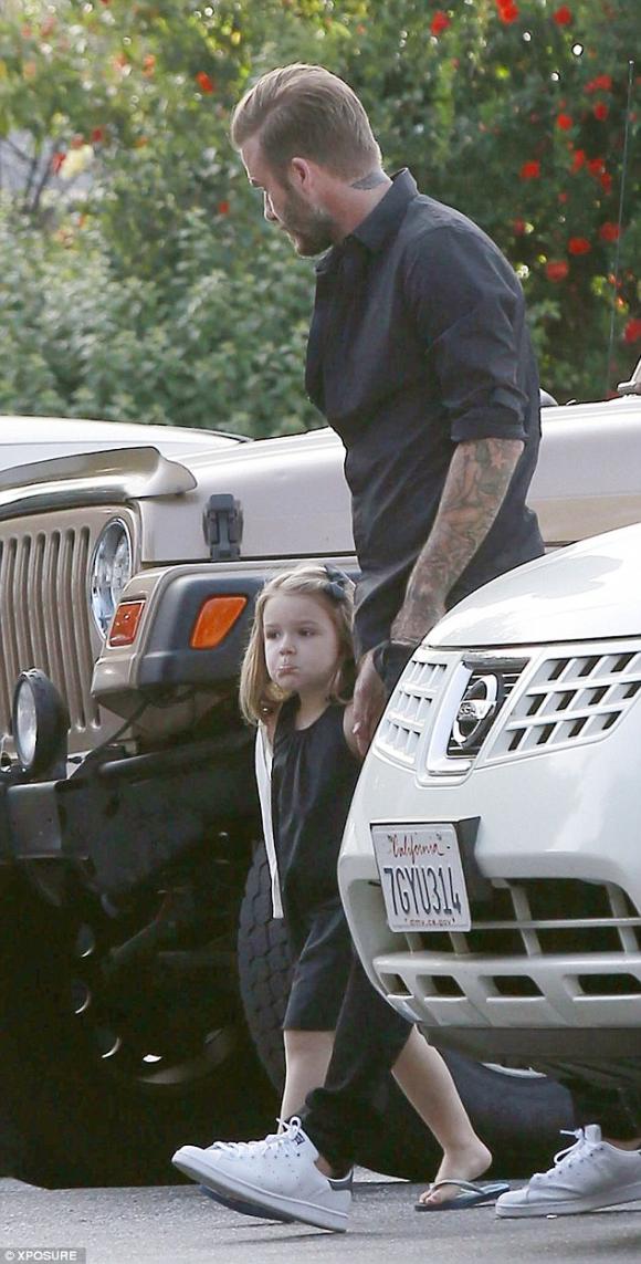 Harper, Harper bĩu môi, con gái Beckham, David Beckham, Victoria Beckham