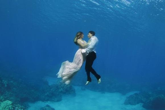 Ảnh cưới lạ, Ảnh cưới độc đáo, Ảnh cưới dưới biển
