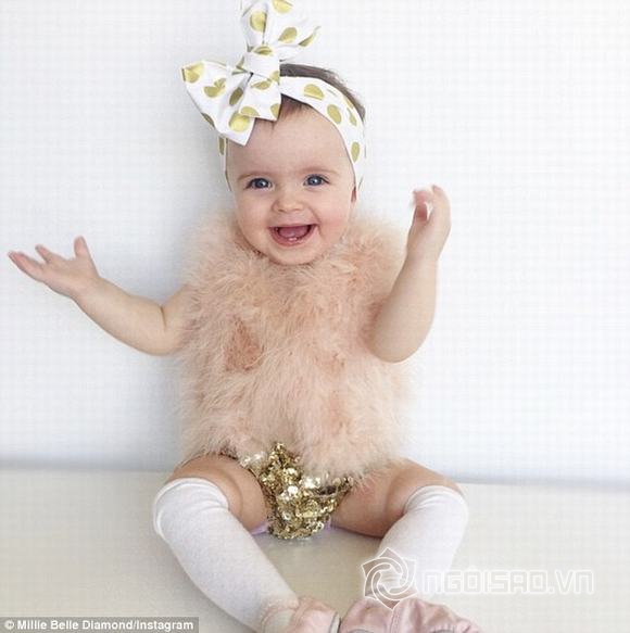Millie-Belle Diamond, em bé sành điệu, ngôi sao trên mạng xã hội, ngôi sao nhí