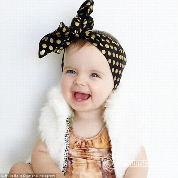 Millie-Belle Diamond, em bé sành điệu, ngôi sao trên mạng xã hội, ngôi sao nhí