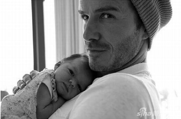 David beckham, David beckham và con gái, David beckham và Happer