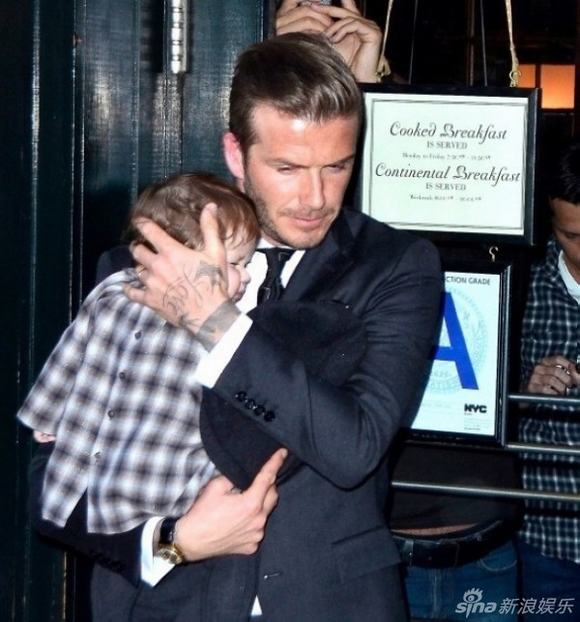 David beckham, David beckham và con gái, David beckham và Happer