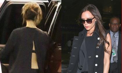 Victoria Beckham,Victoria diện váy sặc sỡ,Victoria diện váy xẻ,Victoria gợi cảm