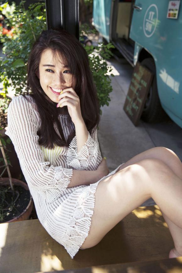 Ngọc Thảo, hotgirl Ngọc Thảo, Ngọc Thảo trẻ trung, Ngọc Thảo năng động chào hè 