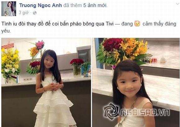con gai truong ngoc anh, con gai truong ngoc anh dang yeu, truong ngoc anh, tran bao sn, con gai tran bao son