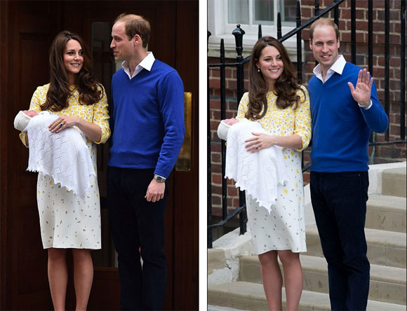 vợ chồng công nương Anh,tên con gái mới sinh của công nương Anh,Kate Middleton,William,Charlotte Elizabeth Diana