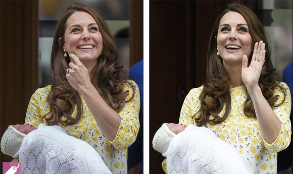 vợ chồng công nương Anh,tên con gái mới sinh của công nương Anh,Kate Middleton,William,Charlotte Elizabeth Diana