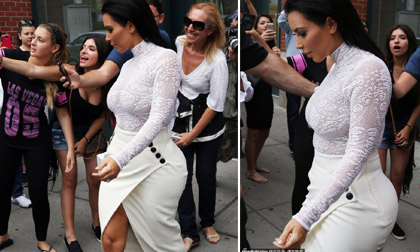 Lưu Diệc Phi, Lưu Diệc Phi đụng váy Kim, Lưu Diệc Phi thời trang, sao đụng hàng, Kim Kardashian