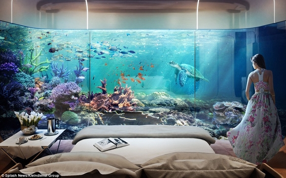 Biệt thự nổi, Biệt thự nổi giữa biển, Biệt thự nổi ở Dubai, Biệt thự, nhà đẹp, tin ngoi sao