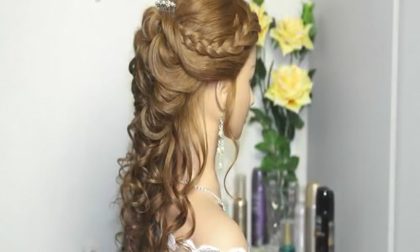 tóc cuốn hoa hồng, làm tóc, tóc đẹp, tóc búi, làm đẹp 