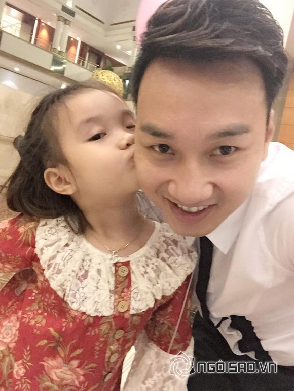 MC Thành Trung,MC Thành Trung đưa con đi dự tiệc,con gái MC Thành Trung