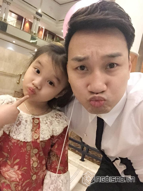 MC Thành Trung,MC Thành Trung đưa con đi dự tiệc,con gái MC Thành Trung