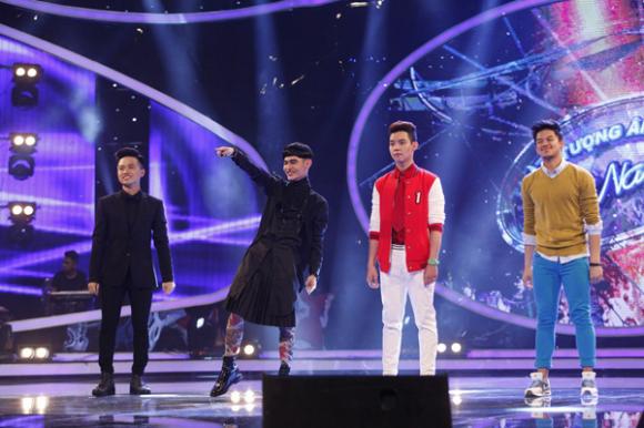 Thu Minh, Thu Minh bất chấp bụng bầu, Thu Minh nhún nhảy theo hotboy, hotboy Việt Kiều, Vietnam Idol 2015, top 5 Vietnam Idol 2015