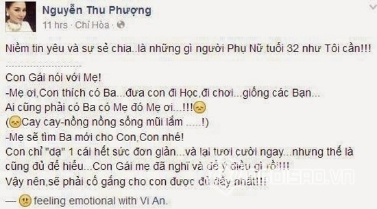 MC Thành Trung, vợ cũ MC Thành Trung, Lộ diện tình mới của vợ cũ MC Thành Trung, ca sĩ Thu Phượng