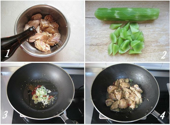 Cánh gà om thân rau diếp, món ngon, vào bếp, nấu ăn, tin ngôi sao