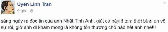 nhat tinh anh, ca si nhat tinh anh, nhat tinh anh gap tai nan, nhat tinh anh gap tai nan o to, tin tuc sao