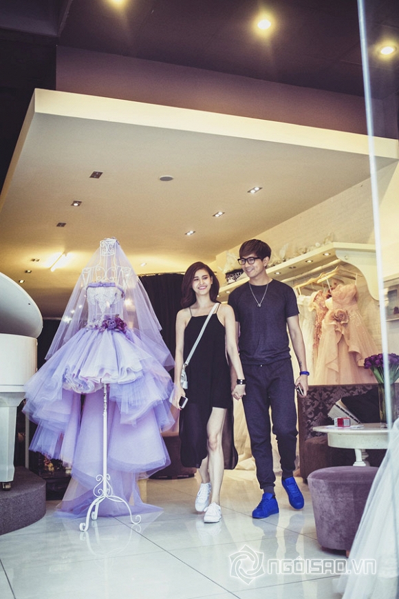 Trương Quỳnh Anh, vợ chồng Trương Quỳnh Anh, scandal Trương Quỳnh Anh - Tim, Trương Quỳnh Anh háo hức đi thử váy cưới