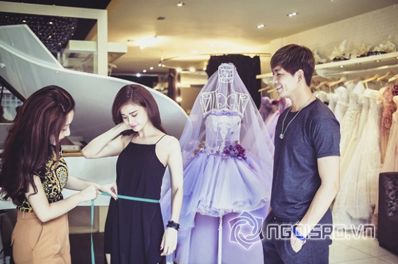 Trương Quỳnh Anh, vợ chồng Trương Quỳnh Anh, scandal Trương Quỳnh Anh - Tim, Trương Quỳnh Anh háo hức đi thử váy cưới