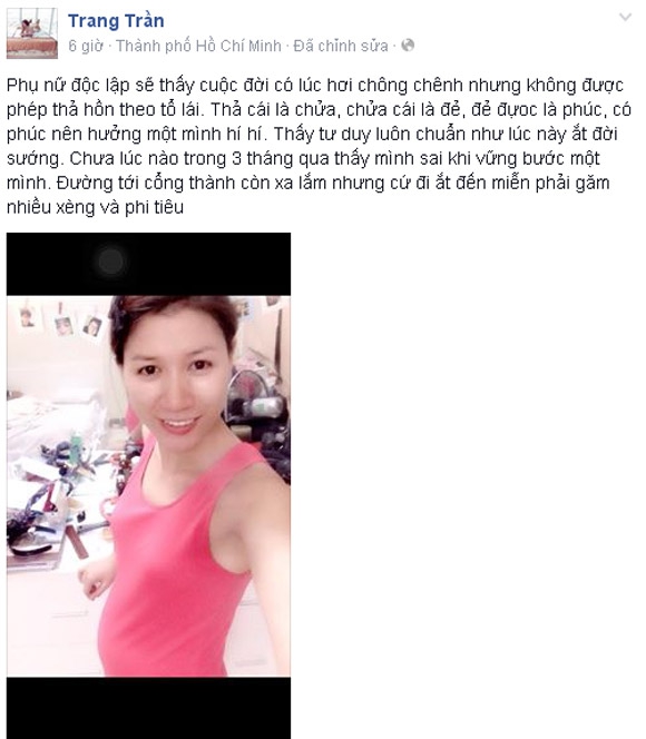Trang Trần,Trang Trần mang thai,Trang Trần khoe bụng bầu