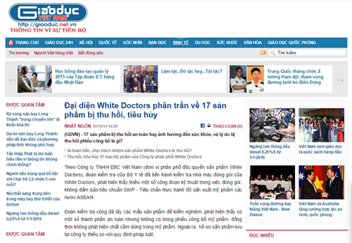 White Doctors, Mỹ phẩm White Doctors, Mỹ phẩm an toàn, Mỹ phẩm chính hãng