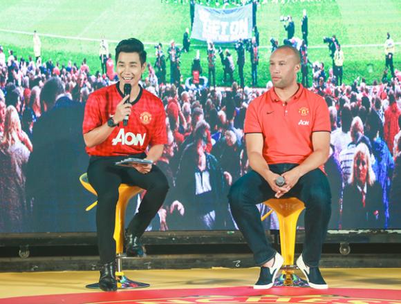 Nguyên Khang, MC Nguyên Khang, Nguyên Khang gặp gỡ giao danh thủ Mikael Silvestre