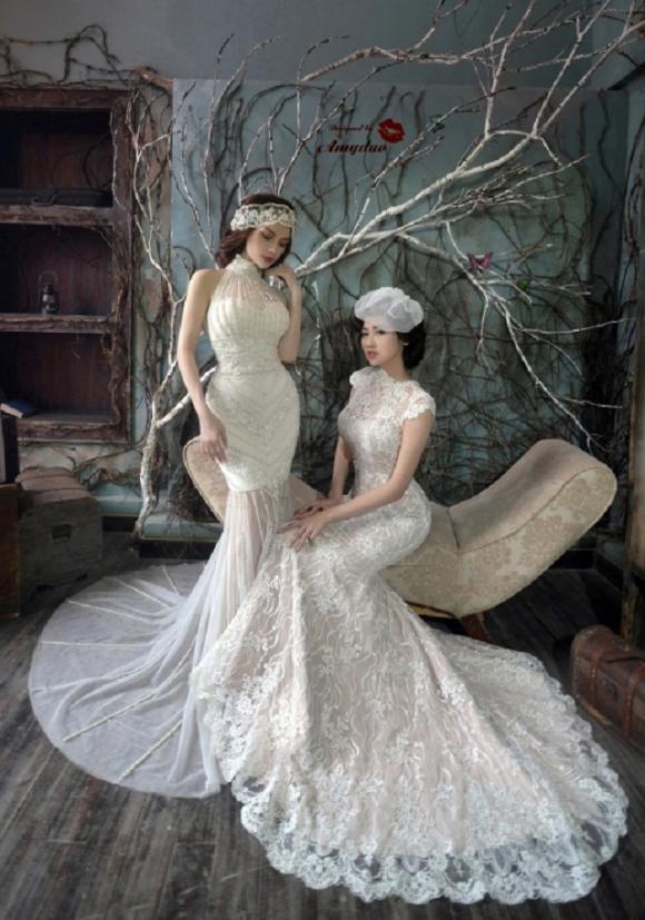 BST cưới đẹp mê hoặc của NTK Amy Đào,  NTK Amy Đào, bộ sưu tập áo cưới xu hướng 2015, váy cưới đẹp