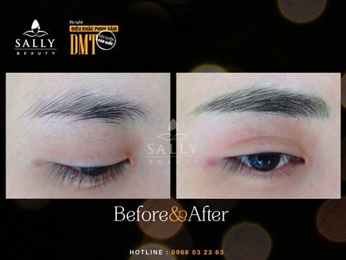 phun-xam-may-16-2-ngoisao 8 Tạo dáng mày ngang, Phun xăm công nghệ cao, Phun xăm thẩm mỹ, Xăm mày, Xăm môi, Sally Beauty Việt Nam
