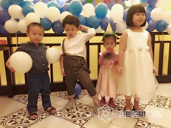 vợ chồng Trương Quỳnh Anh,Tim,Trương Quỳnh Anh tổ chức sinh nhật cho con,Sushi