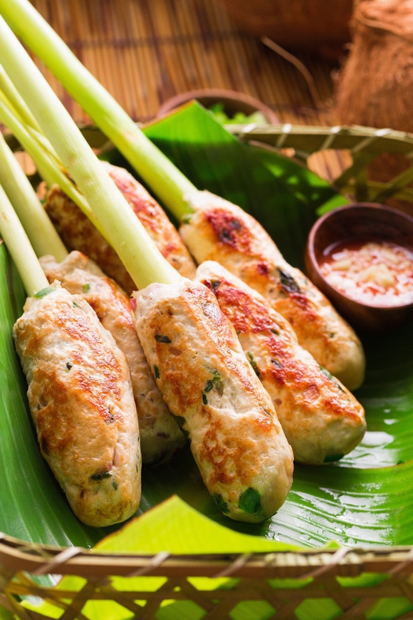 Chả gà bao xả, món ngon, nấu ăn, vào bếp, nội trợ, tin ngôi sao