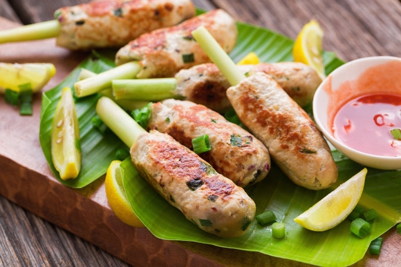 Chả gà bao xả, món ngon, nấu ăn, vào bếp, nội trợ, tin ngôi sao
