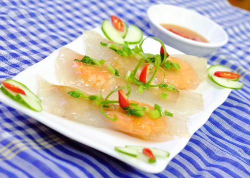 bánh bột lọc nhân tôm thịt,cách làm bánh bột lọc,món ăn vặt ngon,món ăn với tôm thịt