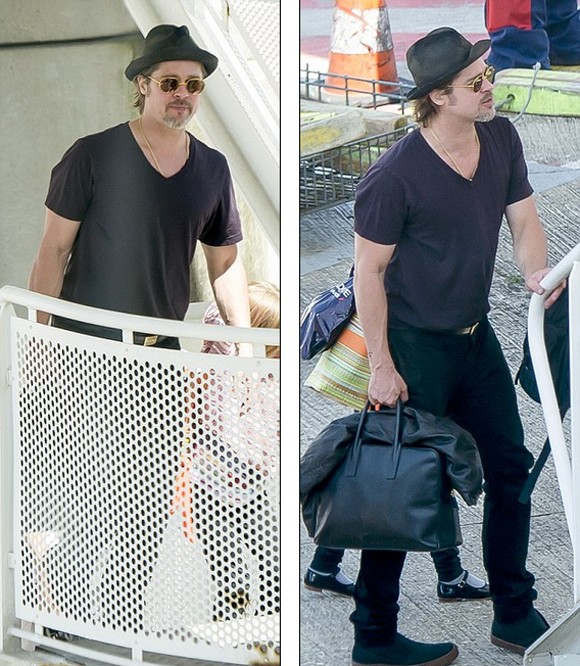 gia đình Angelina Jolie,Brad Pitt,Angelina Jolie,gia đình Angelina Jolie đi máy bay bình dân