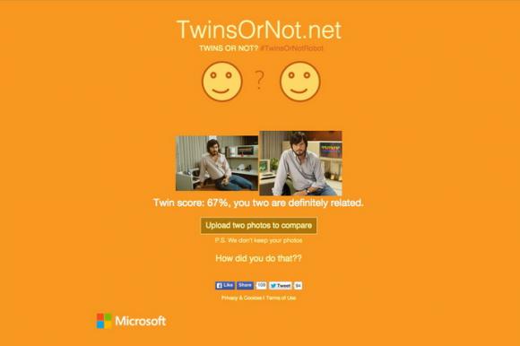 Microsoft,ung dung Twins or Not,co phai sinh doi hay khong,cong nghe Microsoft