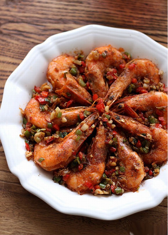 Tôm chiên muối tiêu, tôm chiên, món ngon, nấu ăn, vào bếp, nội trợ, tin ngôi sao