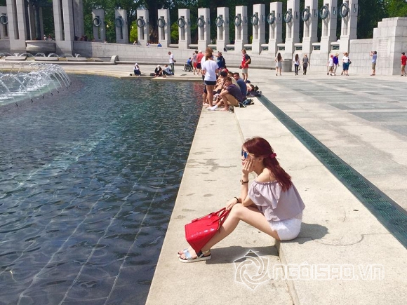 Pha Lê, Pha Lê xuất ngoại, Pha Lê tạo dáng, Pha Lê cười tít mắt, Pha Lê ở trời Tây, tin ngôi sao, tin ngoi sao