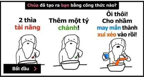 Trào lưu 'Chúa đã tạo ra bạn bằng công thức nào', trào lưu giới trẻ, công thức Chúa tạo ra bạn